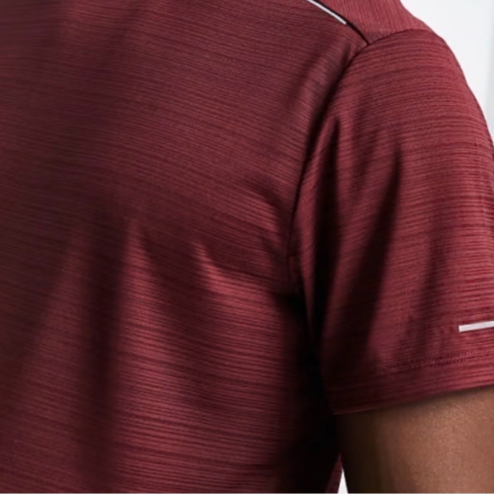 NEW Workout Liberty Pro Dri-Fit Burgundy Athletic T-Shirt -LRG - Picture 3 of 12